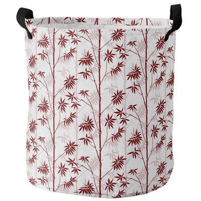 Bambuko Retro Shabby Plant Purvinų skalbinių krepšelis Sulankstomas vandeniui atsparus namų organizatorius krepšelis Drabužių vaikų žaislų laikymo krepšelis