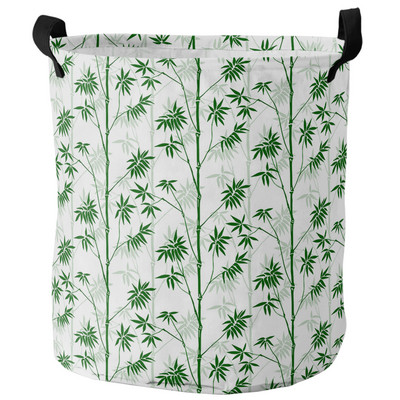Bambuko Retro Shabby Plant Purvinų skalbinių krepšelis Sulankstomas vandeniui atsparus namų organizatorius krepšelis Drabužių vaikų žaislų laikymo krepšelis
