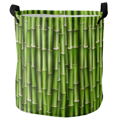 Bambuko Retro Shabby Plant Purvinų skalbinių krepšelis Sulankstomas vandeniui atsparus namų organizatorius krepšelis Drabužių vaikų žaislų laikymo krepšelis