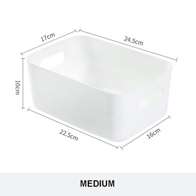 Organizatori de birou Articole diverse de uz casnic Cutie de depozitare din plastic, birou, birou, dormitor, finisaj, cosmetice, coș de depozitare pentru bucătărie