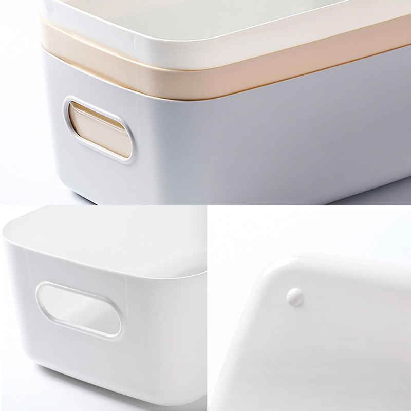 Organizatori de birou Articole diverse de uz casnic Cutie de depozitare din plastic, birou, birou, dormitor, finisaj, cosmetice, coș de depozitare pentru bucătărie