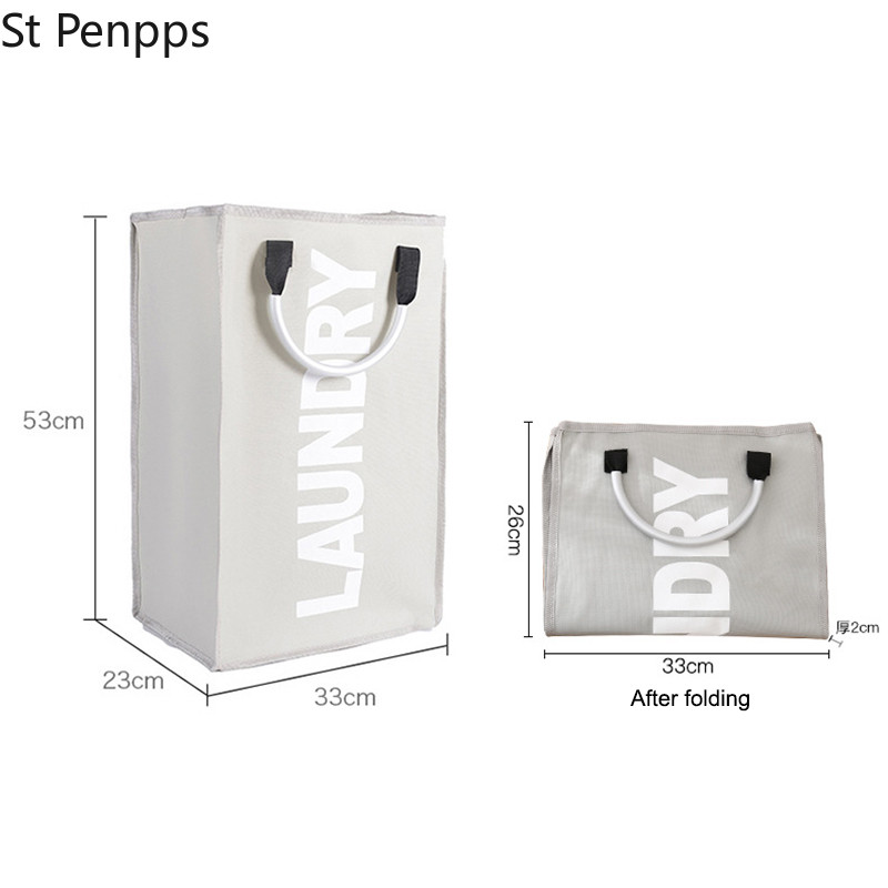 Oxford ruhás szennyes kosár Hordozható összecsukható tárolótáska Egyszerű különféle válogatótáska Háztartási ruhatároló termékek