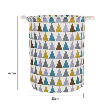 33x42cm Кош за пране Домашни кошници за съхранение Бебешки кош за пране Голям капацитет Чанта за съхранение на мръсни дрехи Органайзер за баня