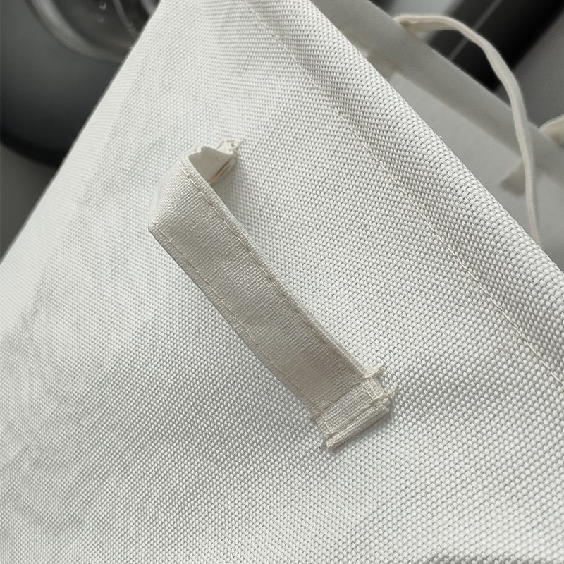 Akasztható szennyeskosár alapjai Szövet tároló láda magas kocka karcsú, vízálló, összecsukható, puha fogantyúkkal, otthoni használatra TJ7347