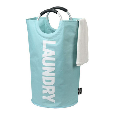 82L didelis skalbinių krepšelio laikiklis, sulankstomas Oksfordo audinio skalbinių gaubtas su aliuminio rankena Nešvarių drabužių krepšelio namų tvarkytuvė