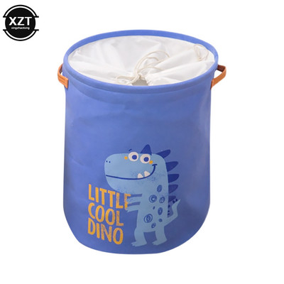 Rajzfilm dinoszaurusz piszkos ruhák tároló mosodai kosarak vastag bélés Összehajtható otthoni mosodai akadály gyerekeknek Játékok Ruhakosarak