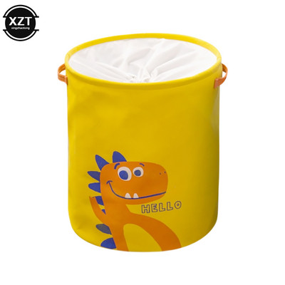 Rajzfilm dinoszaurusz piszkos ruhák tároló mosodai kosarak vastag bélés Összehajtható otthoni mosodai akadály gyerekeknek Játékok Ruhakosarak