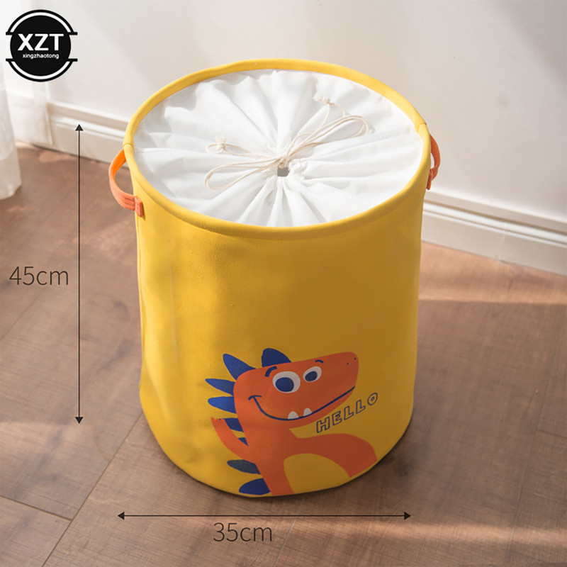 Rajzfilm dinoszaurusz piszkos ruhák tároló mosodai kosarak vastag bélés Összehajtható otthoni mosodai akadály gyerekeknek Játékok Ruhakosarak