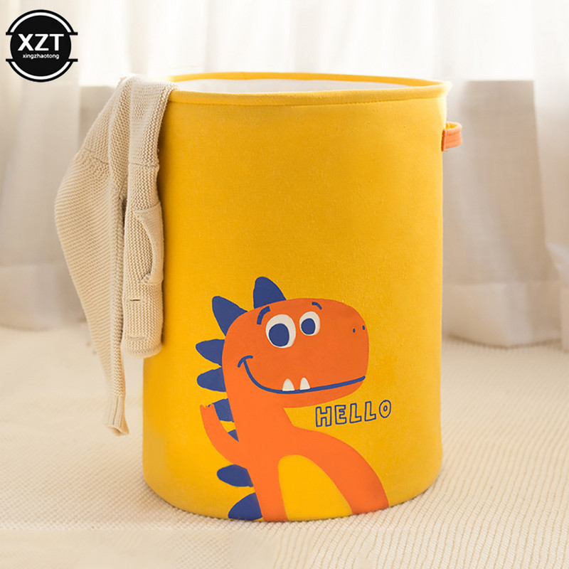 Rajzfilm dinoszaurusz piszkos ruhák tároló mosodai kosarak vastag bélés Összehajtható otthoni mosodai akadály gyerekeknek Játékok Ruhakosarak