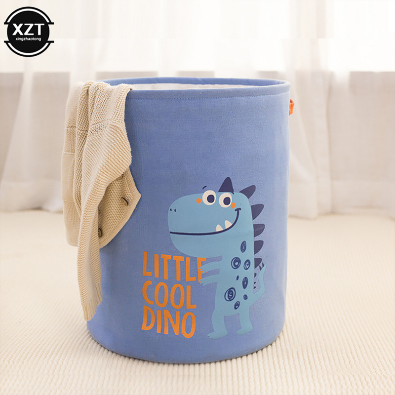 Rajzfilm dinoszaurusz piszkos ruhák tároló mosodai kosarak vastag bélés Összehajtható otthoni mosodai akadály gyerekeknek Játékok Ruhakosarak