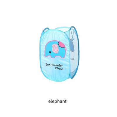 1vnt Animacinis sulankstomas skalbinių krepšelis Didelės talpos organizatoriaus krepšelis nešvariems buitiniams drabužiams Nailono tinklinis krepšys žaislams laikyti