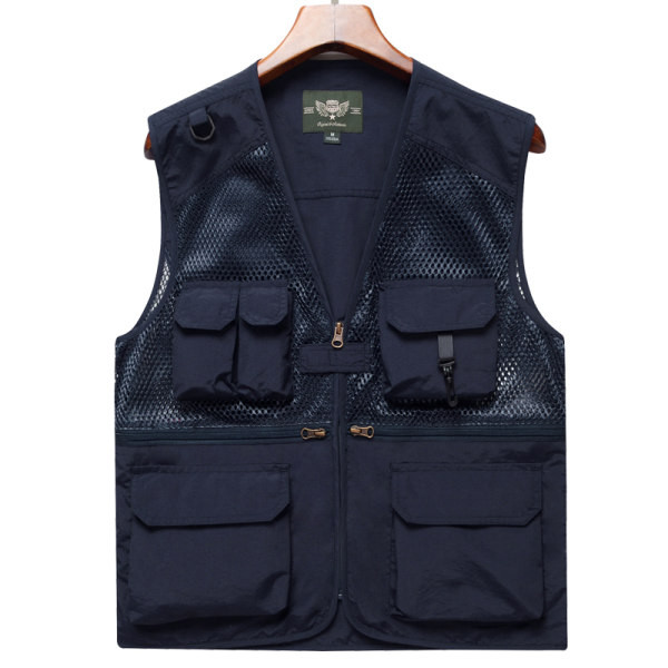 Naujo modelio vyriška tinklinė liemenė su kišene ir užtrauktuku