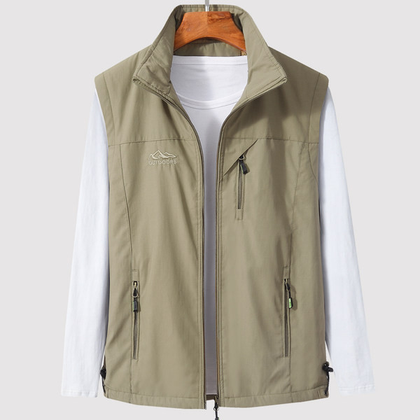 Masszív alkalmi cipzáras mellény