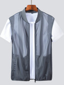 Naujo modelio vyriška tinklinė liemenė su užtrauktuku