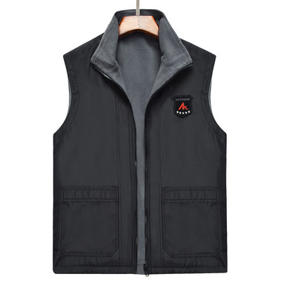 Modern férfi mellény plüss béléssel