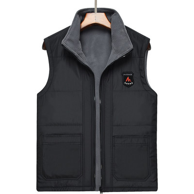 Modern férfi mellény plüss béléssel