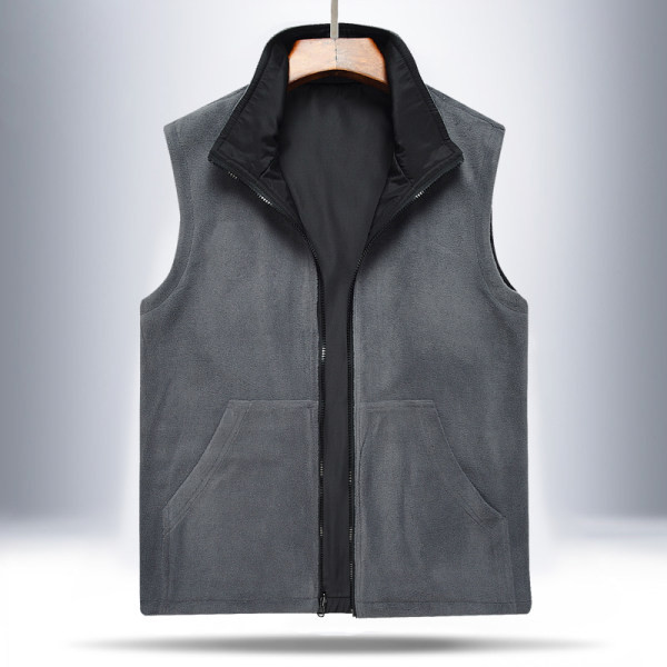 Modern férfi mellény plüss béléssel
