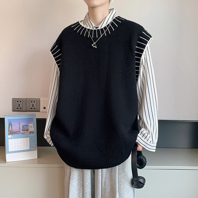 Dviejų spalvų laisvalaikio vyriška liemenė