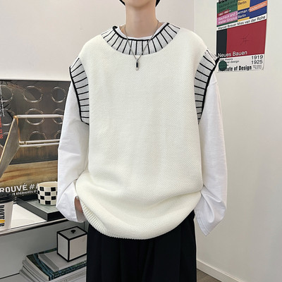 Dviejų spalvų laisvalaikio vyriška liemenė