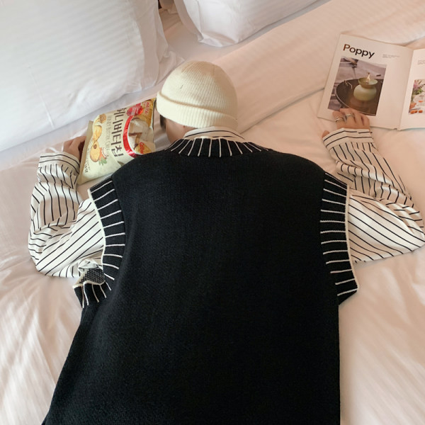 Dviejų spalvų laisvalaikio vyriška liemenė