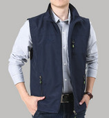Vesta casual pentru barbati cu captuseala si buzunar