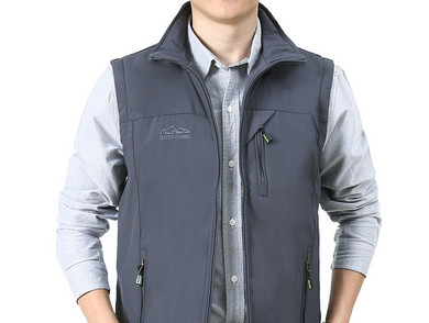 Vesta casual pentru barbati cu captuseala si buzunar