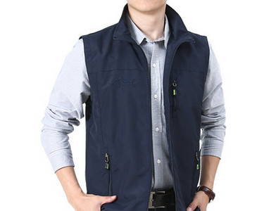 Vesta casual pentru barbati cu captuseala si buzunar
