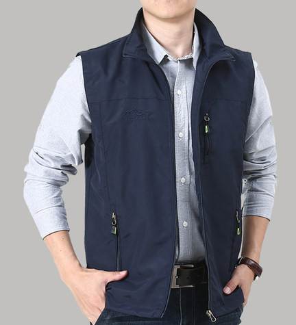 Vesta casual pentru barbati cu captuseala si buzunar
