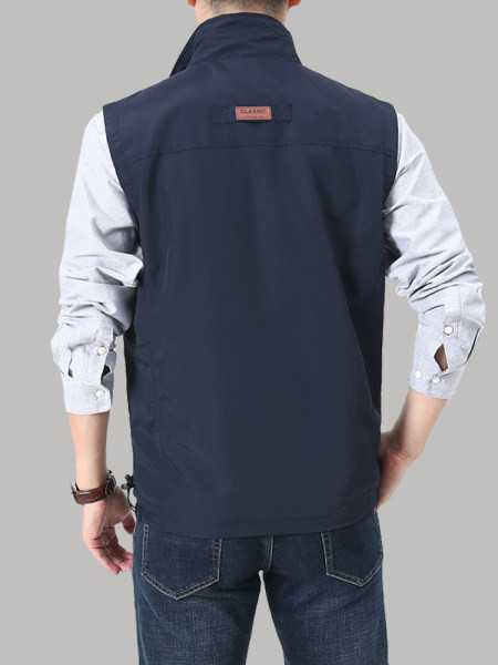Vesta casual pentru barbati cu captuseala si buzunar