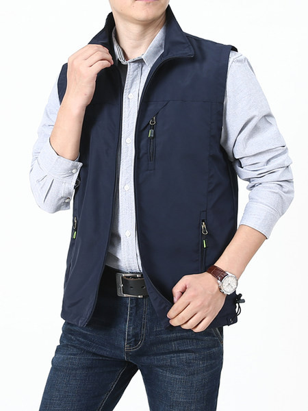 Vesta casual pentru barbati cu captuseala si buzunar