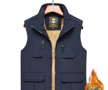 Alkalmi férfi mellény magas gallérral - többféle színben