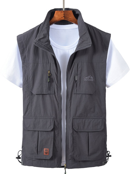 Alkalmi férfi mellény magas gallérral - többféle színben