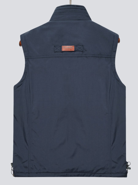 Férfi cipzáras galléros mellény