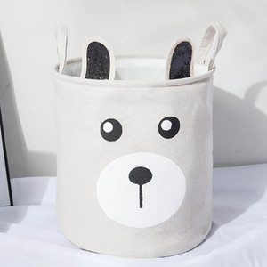 Piszkos ruhakosár Rajzfilm Összecsukható Mosoda Piszkos Ruha Rajzfilm Tároló Vödör Pamut vászonszövet Művészi játék Rajzfilm tárolása