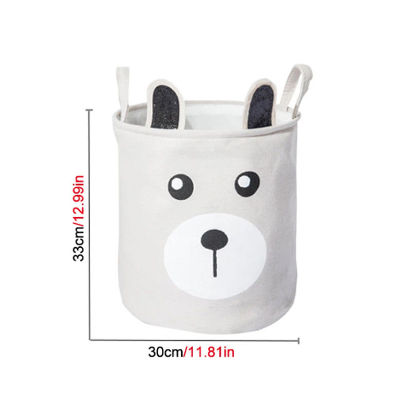 Piszkos ruhakosár Rajzfilm Összecsukható Mosoda Piszkos Ruha Rajzfilm Tároló Vödör Pamut vászonszövet Művészi játék Rajzfilm tárolása