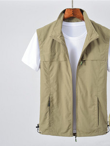 Férfi mellény cipzárral, sok színben