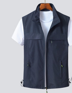 Férfi mellény cipzárral, sok színben