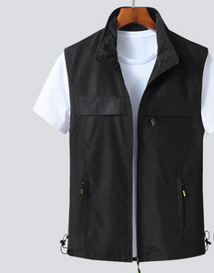 Férfi mellény cipzárral, sok színben