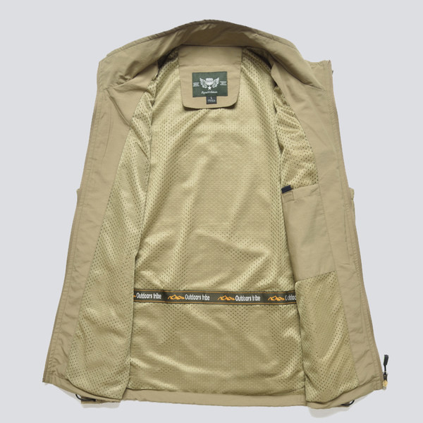 Férfi mellény cipzárral, sok színben