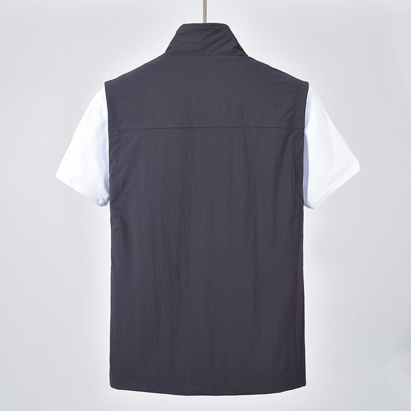 Vestă pentru bărbați cu inscripții brodate și buzunar