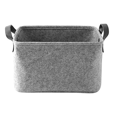 Filc tárolókosár Nappali teázóasztal Fekete szürke Szürke Tárolókosárkendő Filc tárolódoboz Hálószoba Zokni Tároló
