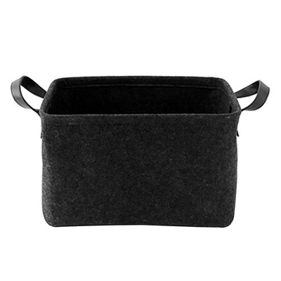 Filc tárolókosár Nappali teázóasztal Fekete szürke Szürke Tárolókosárkendő Filc tárolódoboz Hálószoba Zokni Tároló