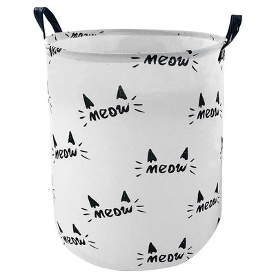 Minimalistinis sulankstomas skalbinių kliūtis didelėms žaislų laikymo dėžėms, vandeniui atsparios drobės nešvarių drabužių krepšelis miegamojo bendrabutyje