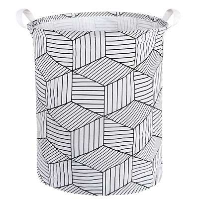 Minimalistinis sulankstomas skalbinių kliūtis didelėms žaislų laikymo dėžėms, vandeniui atsparios drobės nešvarių drabužių krepšelis miegamojo bendrabutyje