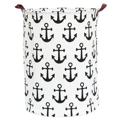 Minimalistinis sulankstomas skalbinių kliūtis didelėms žaislų laikymo dėžėms, vandeniui atsparios drobės nešvarių drabužių krepšelis miegamojo bendrabutyje