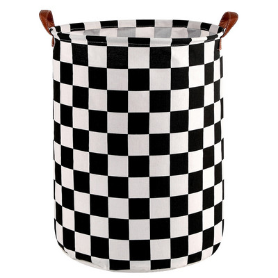 Minimalistinis sulankstomas skalbinių kliūtis didelėms žaislų laikymo dėžėms, vandeniui atsparios drobės nešvarių drabužių krepšelis miegamojo bendrabutyje