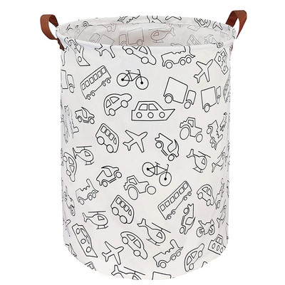 Minimalistinis sulankstomas skalbinių kliūtis didelėms žaislų laikymo dėžėms, vandeniui atsparios drobės nešvarių drabužių krepšelis miegamojo bendrabutyje