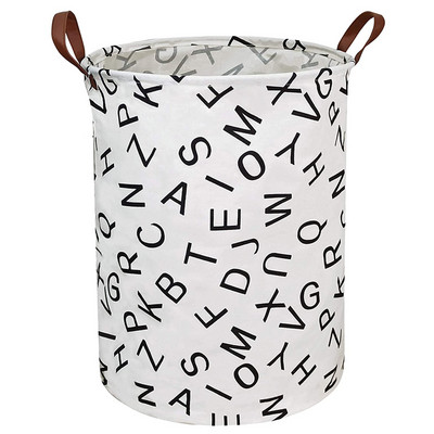 Minimalistinis sulankstomas skalbinių kliūtis didelėms žaislų laikymo dėžėms, vandeniui atsparios drobės nešvarių drabužių krepšelis miegamojo bendrabutyje