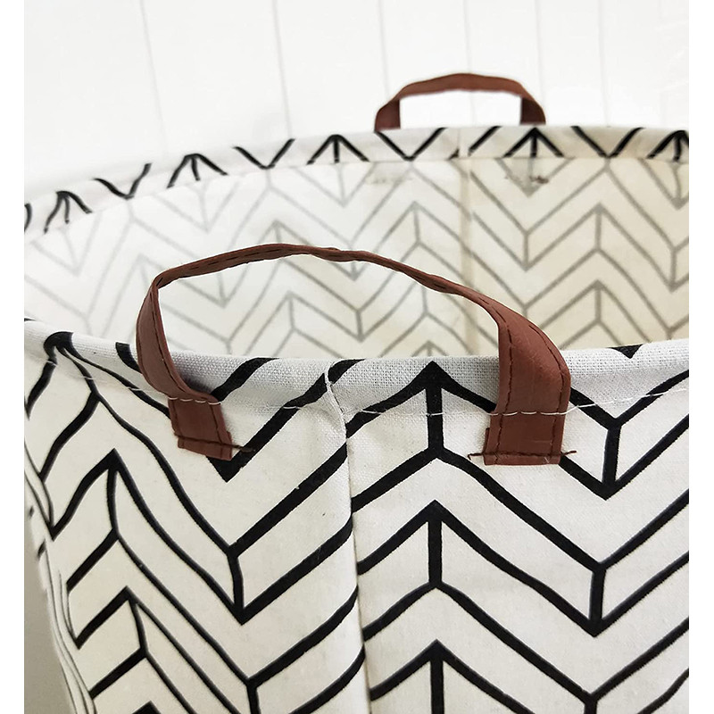 Minimalistinis sulankstomas skalbinių kliūtis didelėms žaislų laikymo dėžėms, vandeniui atsparios drobės nešvarių drabužių krepšelis miegamojo bendrabutyje