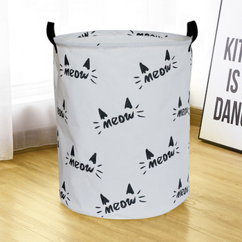 Платнена водоустойчива кошница за органайзер за пране Кош за пране с голям капацитет Чанта за съхранение на мръсни дрехи Играчка Кош за домашно съхранение 1 бр.